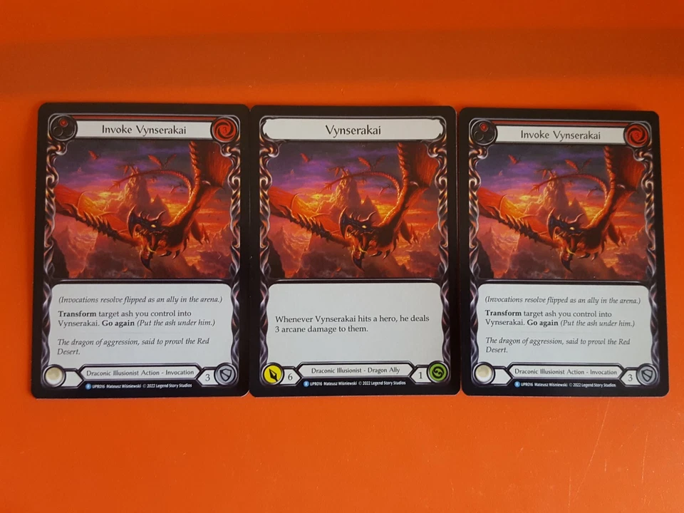 3x INVOKE VYNSERAKAI - Flesh and Blood TCG - Uprising - Image 1 of 1