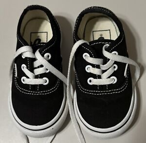 Boys VANS Black Shoes Toddler Size 5 FREE SHIPPING