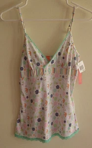Camisole Biatta Intimates Damen Nachtwäsche Nachthemd S Small weiß Blumen neu mit Etikett  - Bild 1 von 6