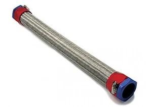 Radiator Hose Stainless Steel Braided Flex 1.5" I.D. x 22" Worm Gear Clamps - Picture 1 of 2