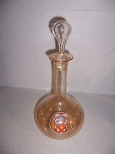 Vintage Vires et Fides Glass Liquor Decanter Bottle. - Picture 1 of 9