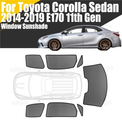 Magnetic Window Sunshade For Toyota Corolla 14-19 Mesh Windshield Frame Curtain - Image 1 of 4