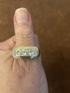 Klassischer Vermeil und CZ Ring Schmuck Konvolut M - Größe 11-3/4 - Bild 1 von 4
