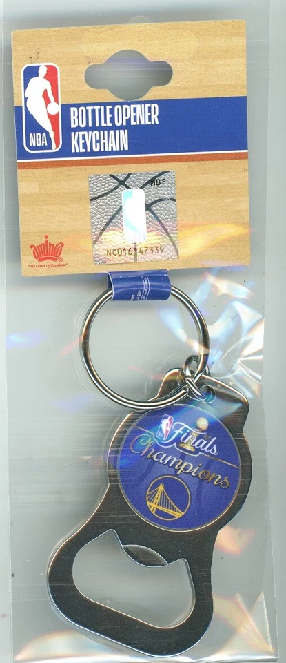 Warriors 2022 NBA Finales Campeones Abridor de Botellas Llavero Golden State Campeones SF Foto 1 de 1