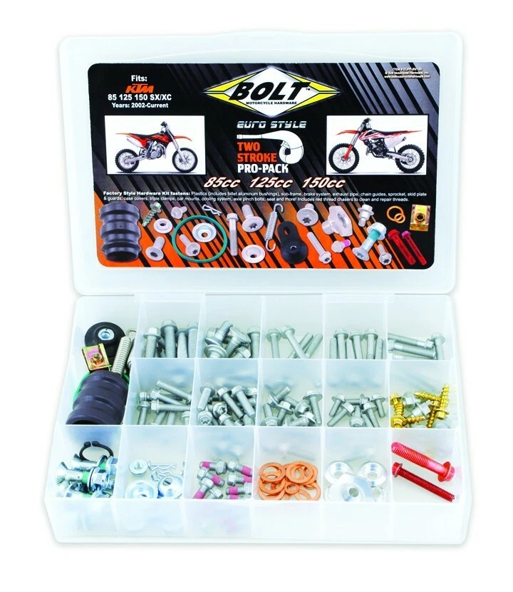 Kit de tuercas y pernos Pro-Pack para KTM 85SX 2016 2017 2018 2019 2020 2021 2022 Foto 1 de 1