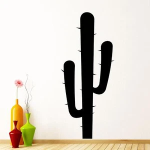 Calcomanía adhesiva de pared de cactus transferencia desierto vaquero diseño occidental vinilo mate Reino Unido - Imagen 1 de 36