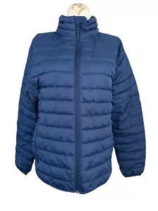 Gap Cold Control Blue Puffer Winter Coat Womens Size XS - Picture 1 of 9