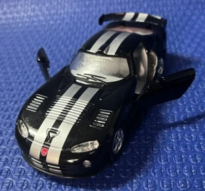 KINSMART Dodge Viper GTS-R 1:36 Scale Black w/ Silver Stripes!~D - Picture 1 of 15