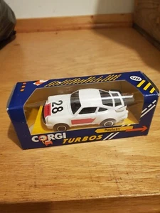 Vintage 1:43 Corgi Turbos Porsche 911 W/ Original Box - Picture 1 of 6