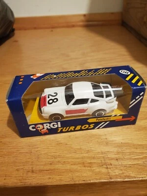 Vintage 1:43 Corgi Turbos Porsche 911 W/ Original Box - Image 1 of 4