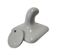 Silver Ice Grey Ceramic Tile Robe Hook Towel Hanger Mid Century Modern Color 062 - Picture 1 of 24