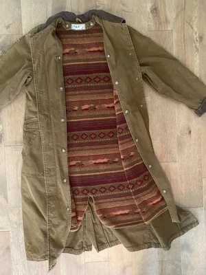Abrigo de montar vintage LL Bean para mujer grande forrado de lana occidental Foto 1 de 4