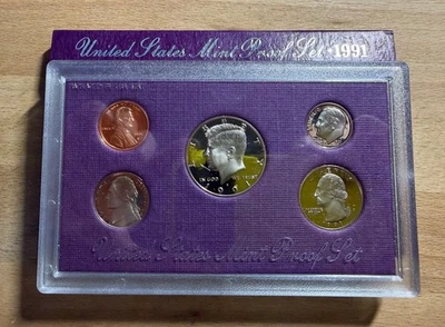 1991 Clad Proof Set U.S. Mint Original Government Packaging COA - Image 1 of 4