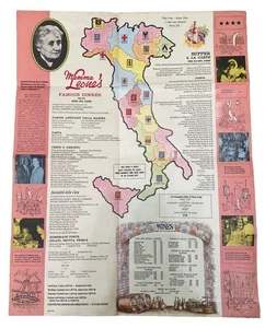 Vintage 1970s Mamma Leone's Italian Restaurant Souvenir Menu New York City NYC - Picture 1 of 3