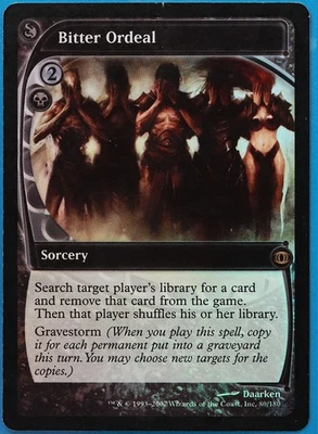 Bitter Ordeal FOIL Future Sight HEAVILY PLD Black Rare CARD (487568) ABUGames - Image 1 of 2