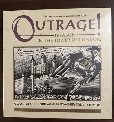 NEW Outrage! Treason in Tower of London Board Game 1992 Imperial Games Ltd RARE - Image 1 of 2
