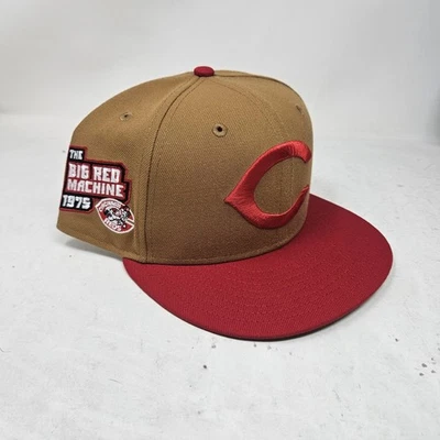 New Era 59FIFTY MLB Cincinnati Reds Big Red 1975 Patch Fitted - Size 7 5/8 - Image 1 of 4