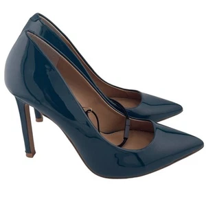 Neu ohne Karton Express dunkel türkis spitz zulaufender Absatz Pumps Größe 7M  - Bild 1 von 6