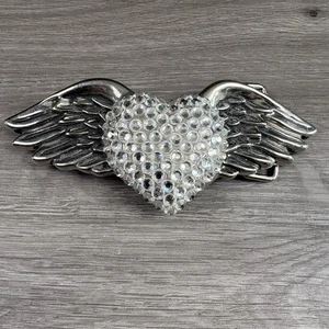 Hebilla de cinturón Silver Star Hebilla Diamantes de imitación 'El originador no el imitador' - Imagen 1 de 11