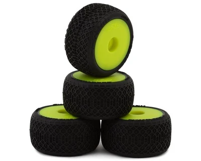 Pro-Line Losi® Micro-T™ Electron 2.0 T Pre-Mounted Buggy Tires (Yellow) (4) - Image 1 of 4