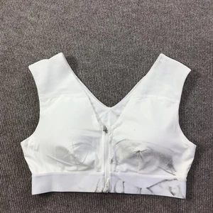 Tommie Copper Sports Bra Womens Large Shoulder Support Zip Copper Zinc Infused - Picture 1 of 14