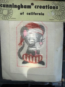 Kit de punta de aguja de colección 5x4 ratón de Navidad Cunningham Creations of California - Imagen 1 de 2