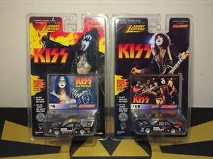 Johnny Lightning: KISS Stock Cars - Gene Simmons & Paul Stanley (Cards #4 & #17) - Picture 1 of 11