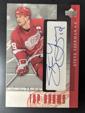 Steve Yzerman 2002-03 Upper Deck Rookie Update Top Draws Autograph