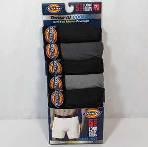 Dickies Long Boxer Briefs Size XXL 5 Pack Temp iQ Cooling Full Motion Coverage - Picture 1 of 3