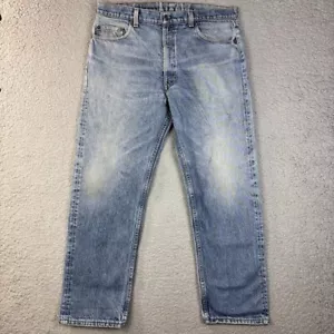 Vintage 80s Levi's 505xx 38x30 Jeans Medium Wash Faded Whiskering Made In USA - Picture 1 of 23