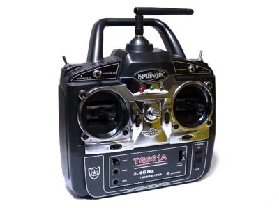 SPRINGRC G61A 2.4GHz 6ch RC Model Transmitter & Receiver (Mode1) TS877 - Image 1 of 4