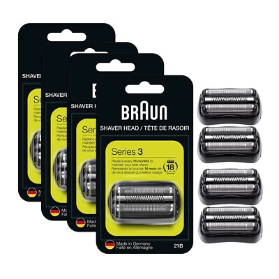 MARKENLOS 21B Elektrorasierer Scherkopf Ersatzscherteil für Braun Herren Rasierer Series 3