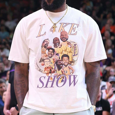 Vintage Lake Show Lakers Shirt for Men, Lebron Jame tshirt gift for fans Cover