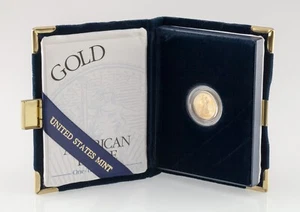 2000-W 1/10 Oz. Gold American Eagle Proof Coin w/ Case and CoA - Picture 1 of 4
