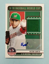 2023 Panini USA Stars & Stripes Victor Garcia Auto Jersey U18 World Cup /72