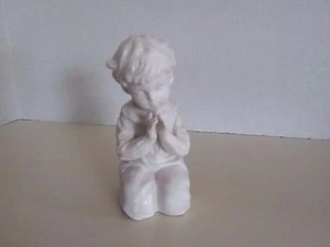 Vintage religiöse Junge Figur weiß Biskuit Parian Porzellan feine Details 5 1/2"  - Bild 1 von 7