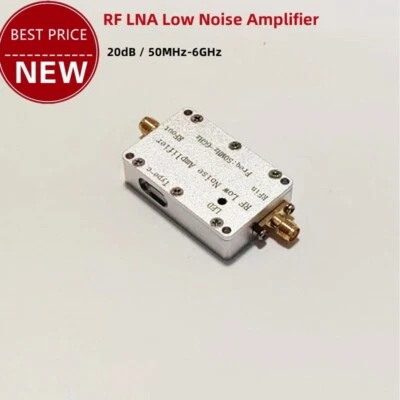 20dB RF LNA Low Noise Amplifier 50MHz-6GHz Signal Receiving Amp w/SMA Connector - Image 1 of 4