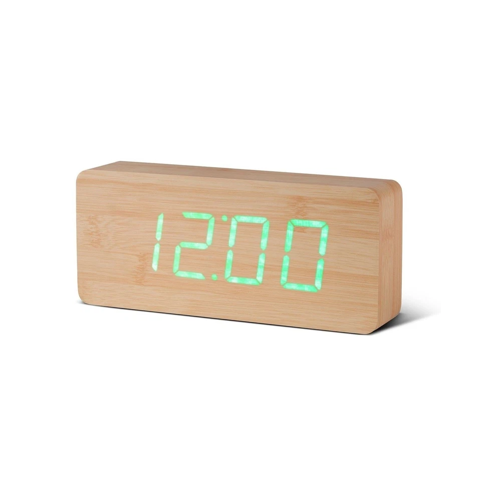LED Alarm Clock Message Display Clamp & Click Sound Activated Digital Bleech - Image 1 of 1