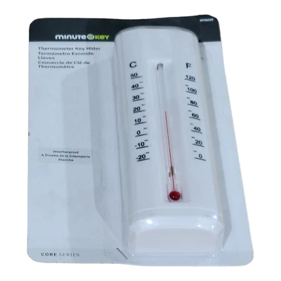 Termómetro ocultador de llaves exterior plástico ocultar una llave en funcionamiento termómetro Foto 1 de 3