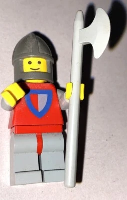Lego Clásico Castillo Caballero Minifigura Castillo Amarillo 375 6075 Casco Lote Hacha G Foto 1 de 2