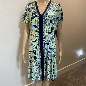 Vestido elástico INC International Concepts, talla OX manga corta nuevo con etiquetas *** - Imagen 1 de 12