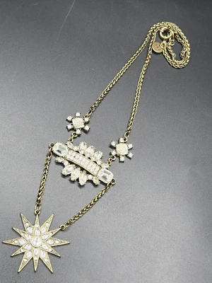 Abercrombie & Fitch 黄铜色调声明项链 Starburst — 第 1/4 张图片