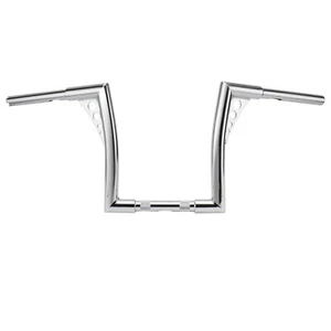 Sportster XL Dyna Road King Glide Ape Hangers Handlebar for Harley 10'' Silver - Foto 1 di 12