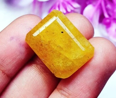 20.00 Ct Certified Loose Gemstone Natural Yellow Heliodor Beryl With Free Gift - Image 1 of 4