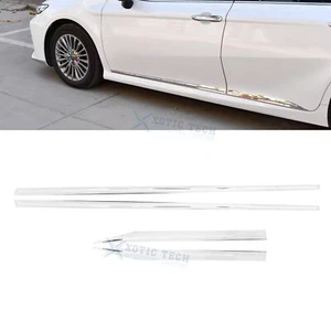 Se adapta a Toyota Camry 2018-2025 carrocería de acero cromado puerta lateral moldura cubierta moldura decoración - Imagen 1 de 8