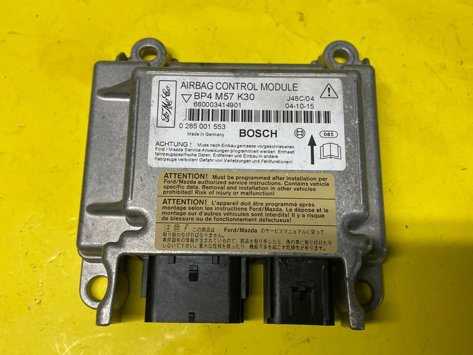 2004 2005 MAZDA 3 SRS MÓDULO DE CONTROLE DE AR FABRICANTE DE EQUIPAMENTO ORIGINAL 0285001553 BP4M57K30 - Imagem 1 de 4