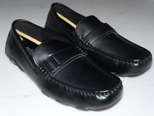 Kenneth Cole Unlisted MENS 9 MED String Driver Loafers BLACK Shoes