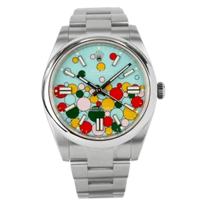 Rolex Oyster Perpetual 41mm ‘Celebration Dial’ Stainless Steel 124300 - Picture 1 of 7