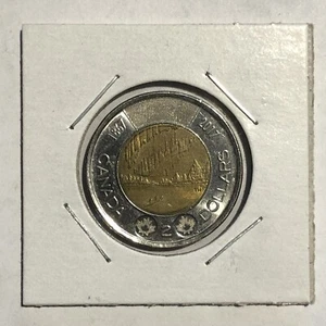 2017 Dance Of Spirits Non-Coloured Canada $2 Dollars Toonie - Circulated - Picture 1 of 3