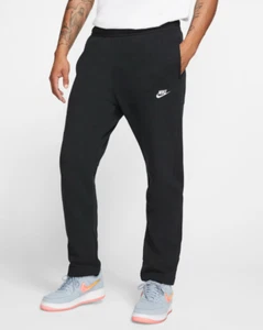 Nike Sportswear Club Fleece Mens Trousers Black Multi Size Casual Track Pants - Picture 1 of 6